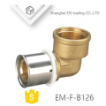 EM-F-B126 Female thread elbow pipe system for pex-al-pex gas press fitting series